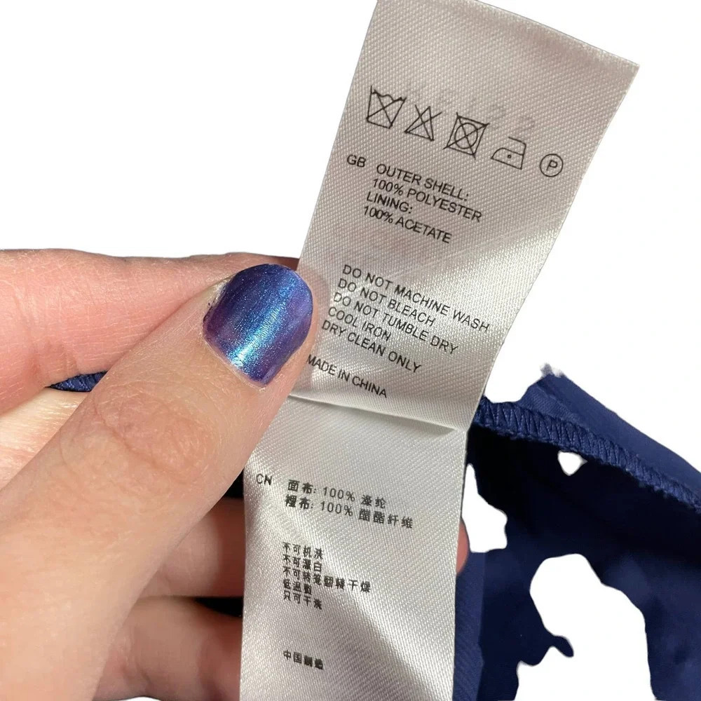 Reiss Cody Skirt Blue Tiered Size US 2‎ - Picture 7 of 8